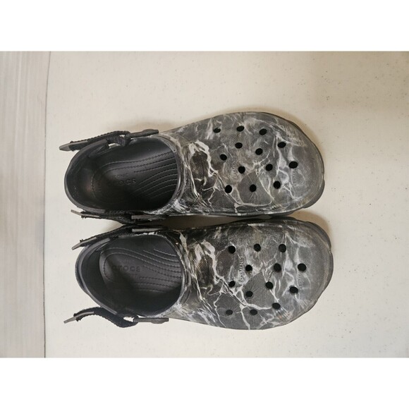 Crocs Classic All Terrain Clog Black Mossy Oak Elements Hunting Mens 8 Womens 6 - Picture 2 of 9